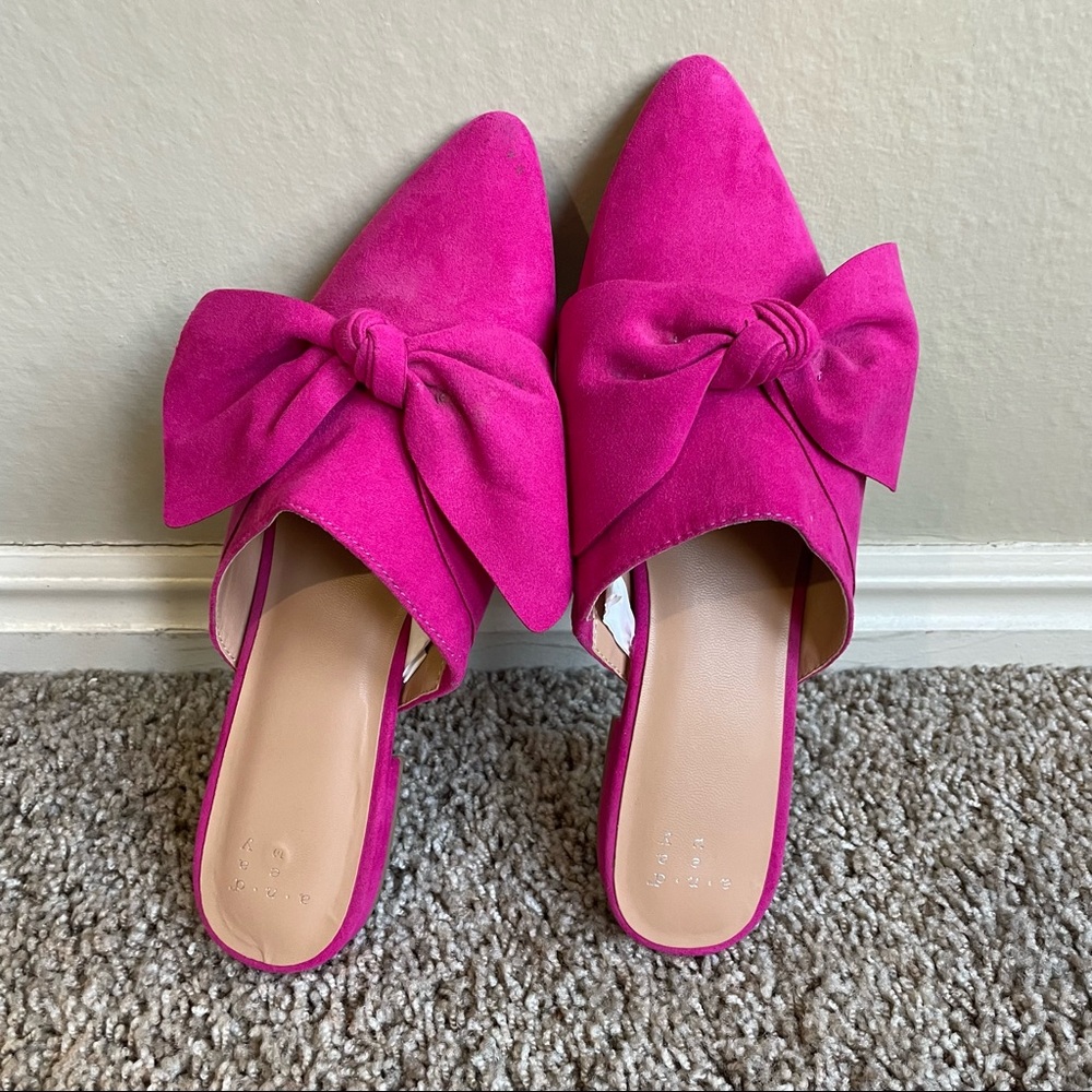 Pink Loafer Slides